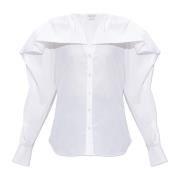 V-hals shirt Alexander McQueen , White , Dames