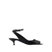 Punk Sandalen - Leer - Zwart/Zilver Alexander McQueen , Black , Dames