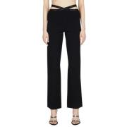 Straight Trousers Alexander Wang , Black , Dames