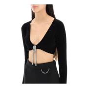Alexander wang cropped cardigan in cotton chenille Alexander Wang , Bl...