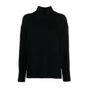 Zwarte Sweatshirts voor Dames Aw23 Allude , Black , Dames