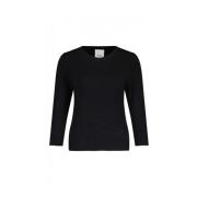 Luxe Wol-Kasjmier Pullover Allude , Black , Dames