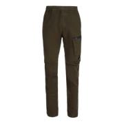 Ivy Green Stretch Sateen Regular Broek C.p. Company , Green , Heren