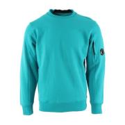 Diagonaal Fleece Sweatshirt voor Heren C.p. Company , Blue , Heren