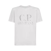 T-Shirt, Klassieke Stijl C.p. Company , White , Heren