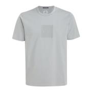 Grijze T-shirt met Logo Print C.p. Company , Gray , Heren
