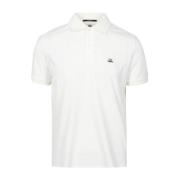 Heren Katoenen Polo Shirt - Wit C.p. Company , White , Heren