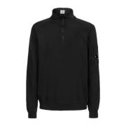 Licht Fleece Half Zip Sweatshirt C.p. Company , Black , Heren