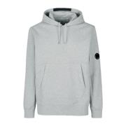 Diagonaal Verhoogde Fleece Hoodie Grijs Melange C.p. Company , Gray , ...