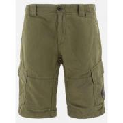 Cargo Shorts in Groene Katoen Linnen Mix C.p. Company , Green , Heren