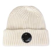 Fijne Merino Lens Beanie C.p. Company , White , Heren