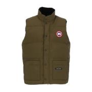 Militair Groene Gewatteerde Husky Jas Canada Goose , Green , Heren