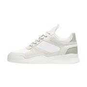 Low Top Ghost Paneled White Filling Pieces , White , Unisex