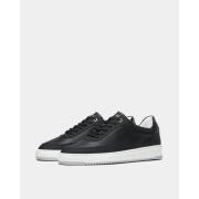 Minimalistische Leren Sneaker Filling Pieces , Black , Heren