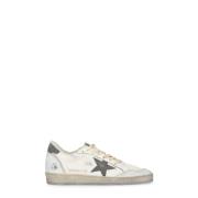 Gebruikte leren sneakers met contrasterend sterlogo Golden Goose , Whi...