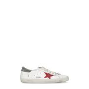 Witte Leren Sneakers met Contrasterende Details Golden Goose , White ,...