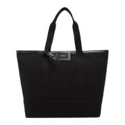 Logo Canvas Shopper Axel Arigato , Black , Dames