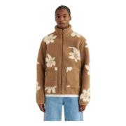 Billie Bloem Fleece Jas Axel Arigato , Brown , Heren