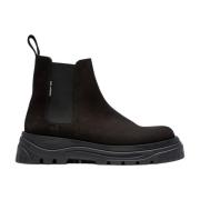 Suede Chelsea Boot Verhoogde Profielzool Axel Arigato , Brown , Heren