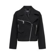 Zwarte Bikerjas | Freewear Zwart Only , Black , Dames