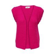 Fuchsia Purple Open Cardigan | Freewear Roze Only , Pink , Dames