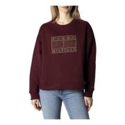 Tommy Hilfiger Jeans Womens Sweatshirt Tommy Jeans , Red , Dames