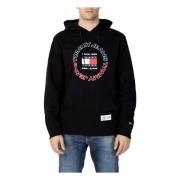 Stijlvolle Hoodie voor Moderne Man Tommy Jeans , Black , Heren