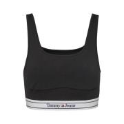 Sleeveless Tops Tommy Jeans , Black , Dames