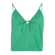 Sleeveless Tops Tommy Jeans , Green , Dames