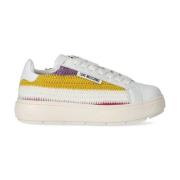 Multicolor Gehaakte Sneakers Love Moschino , White , Dames
