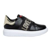 Sportschoenen, Effen Kleur, Vetersluiting Love Moschino , Black , Dame...