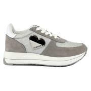 Grijze Sneakers Love Moschino , Gray , Dames