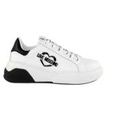Witte Sneakers Love Moschino , White , Dames