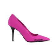 Fuchsia Stof Decollete Love Moschino , Pink , Dames