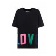 T-Shirts Love Moschino , Black , Heren