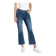 Authentieke Flare Cropped Jeans - Medium Blauw Denim MAC , Blue , Dame...