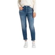 Blauw-Medium Slim-Fit Jeans MAC , Blue , Dames