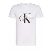 Heren Print T-shirt Calvin Klein Jeans , White , Heren