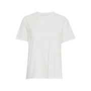 Losse Cloud Dancer T-shirts Ichi , White , Dames