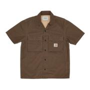 Short Sleeve Shirts Carhartt Wip , Brown , Heren