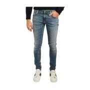 Jeans strakke Terry Nudie Jeans , Blue , Heren