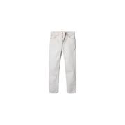 Straight Jeans Nudie Jeans , White , Heren