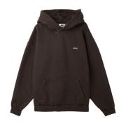 Oversized Bruine Pigment Hoodie Obey , Brown , Heren