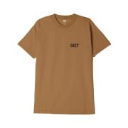 T-Shirts Obey , Brown , Heren