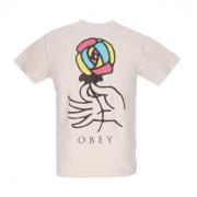 T-shirts Obey , White , Heren