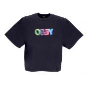 T-Shirts Obey , Black , Dames