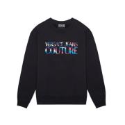 Zwart Logo Sweatshirt - XS Versace Jeans Couture , Black , Heren