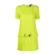 Verbluffende Figuurflatterende Jurk Versace Jeans Couture , Green , Da...