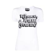 Wit T-shirt Versace Jeans Couture , White , Dames