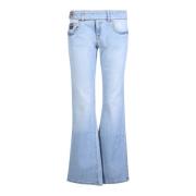 Flared Jeans Versace Jeans Couture , Gray , Dames